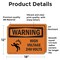 Signmission High Voltage 240 Volts With Symbol OSHA Warning Sign, Vinyl Decal, 18in W x 12in L, 2PK OS-2PACK-WS-D-1218-L-12175 - alternate 4